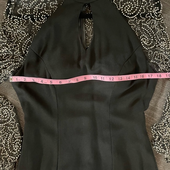 Vintage Showstopper Gown Illusion Beaded Back and Sleeves - Picture 14 of 16